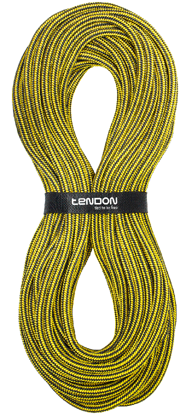 TENDON Timber 15.0 - Lowering rope - černá/žlutá